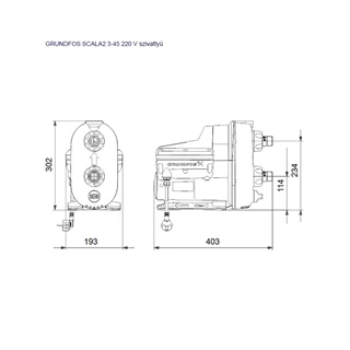 Grundfos Scala2 3-45 szivattyú 98562862