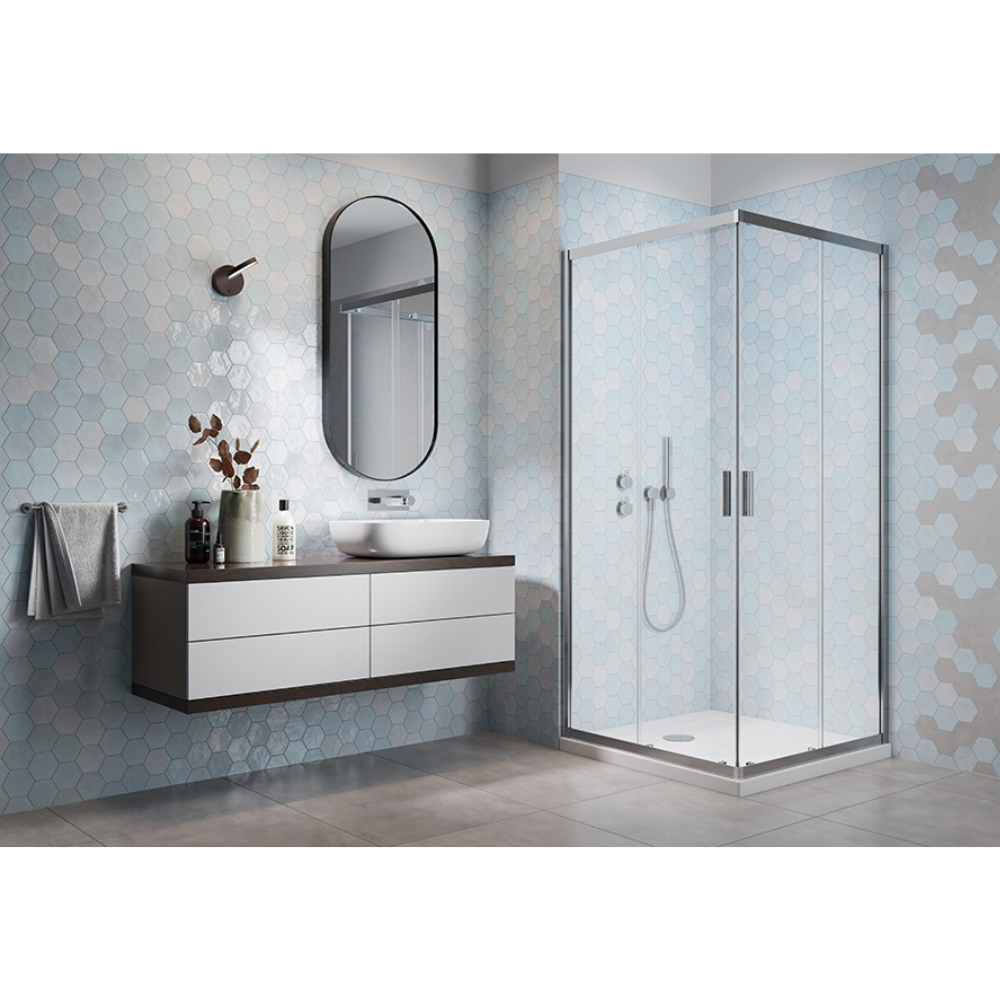 H2O Comfort C 80×80 cm szögletes zuhanykabin 10238080-01-01