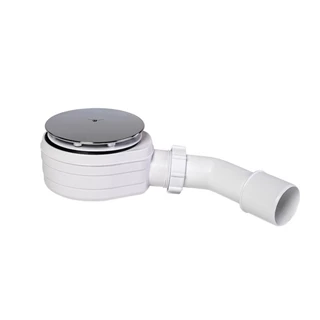 H2O Standard Nero A zuhanytálca íves 80x80x14 + szifon 12315