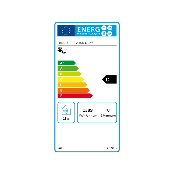 Hajdu Z 100 C ErP elektromos forróvíztároló 100 l, függőleges, kerámiafűtővel 2111911116 Hajdu Z 100 C ErP elektromos forróvíztároló 100 l, függőleges, kerámiafűtővel 2111911116