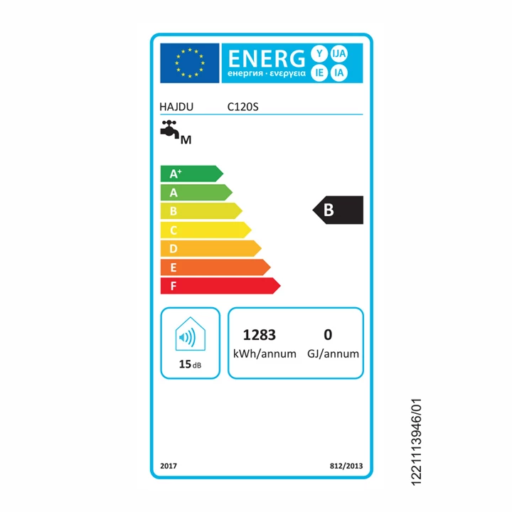 Hajdu C120S CUBE elektromos forróvíztároló SMART vezérlés 120 l, függőleges 2112014811 Hajdu C120S CUBE elektromos forróvíztároló SMART vezérlés 120 l, függőleges 2112014811