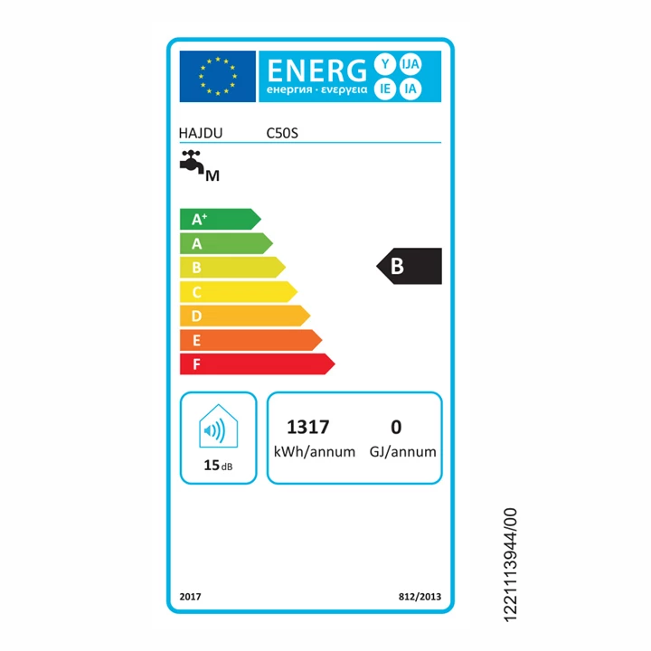 Hajdu C50S CUBE elektromos forróvíztároló SMART vezérlés 50 l, függőleges 2111614811 Hajdu C50S CUBE elektromos forróvíztároló SMART vezérlés 50 l, függőleges 2111614811