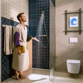 Hansgrohe Activera Select S Zuhanyszett 95, 2jet, EcoSmart, 65cm-es zuhanyrúddal, króm 28044000