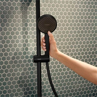 Hansgrohe Activera S term. Z.rendszer, z.csapteleppel Showerpipe 240, 1jet, EcoSmart, Ecostat Fine Varia, matt fekete 28