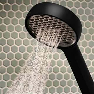 Hansgrohe Activera S term. Z.rendszer, z.csapteleppel Showerpipe 240, 1jet, EcoSmart, Ecostat Fine Varia, matt fekete 28