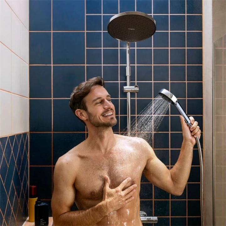 Hansgrohe Activera S term. zuhanyrendszer, zuhanycsapteleppel Showerpipe 240, 1jet, EcoSmart, Ecostat Fine Varia, króm 2