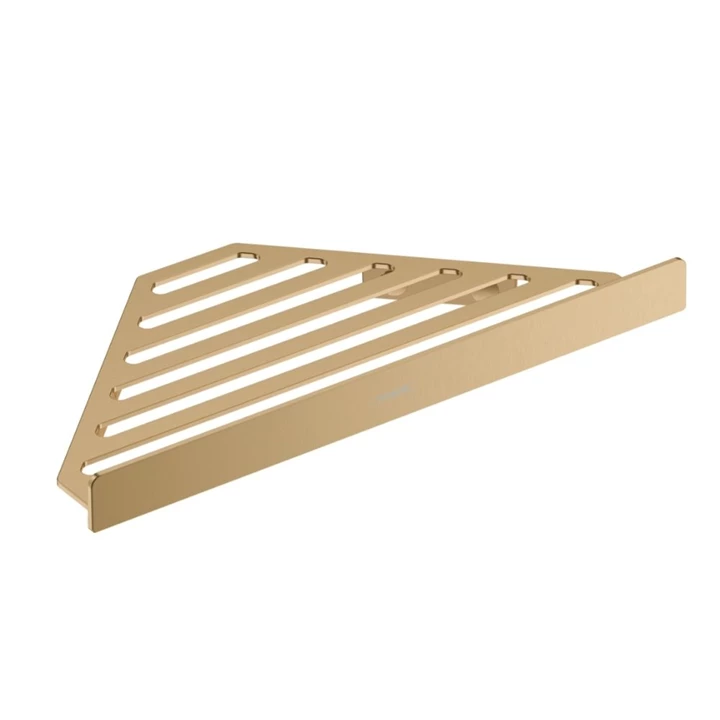 Hansgrohe AddStoris sarokpolc, szálcsiszolt bronz 41741140 Hansgrohe AddStoris sarokpolc, szálcsiszolt bronz 41741140