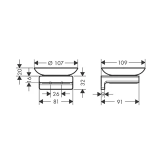Hansgrohe AddStoris szappantartó, polírozott arany hatású 41746990