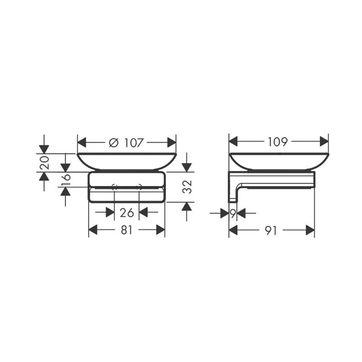 Hansgrohe AddStoris szappantartó, polírozott arany hatású 41746990