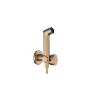Hansgrohe falba süllyesztett melegvizes bidé kézizuhany szett EcoSmart, szálcsiszolt bronz 29232140