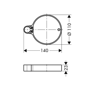Hansgrohe Casetta C szappantartó 28678000