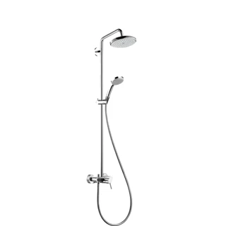 Hansgrohe Croma 220 Showerpipe egykaros csapteleppel és 400 mm-es elforgatható zuhanykarral, DN15, króm 27222000 Hansgrohe Croma 220 Showerpipe egykaros csapteleppel és 400 mm-es elforgatható zuhanykarral, DN15, króm 27222000