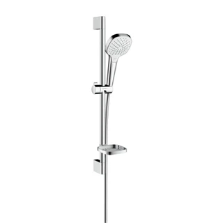 Hansgrohe Croma Select E Vario zuhanyszett 0,65m Casetta szappantartóval, króm/fehér 26586400