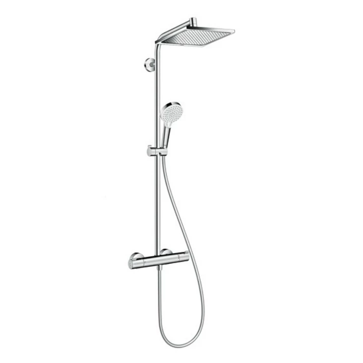 Hansgrohe Crometta E 240 Showerpipe termosztátos csapteleppel, króm 27271000 Hansgrohe Crometta E 240 Showerpipe termosztátos csapteleppel, króm 27271000