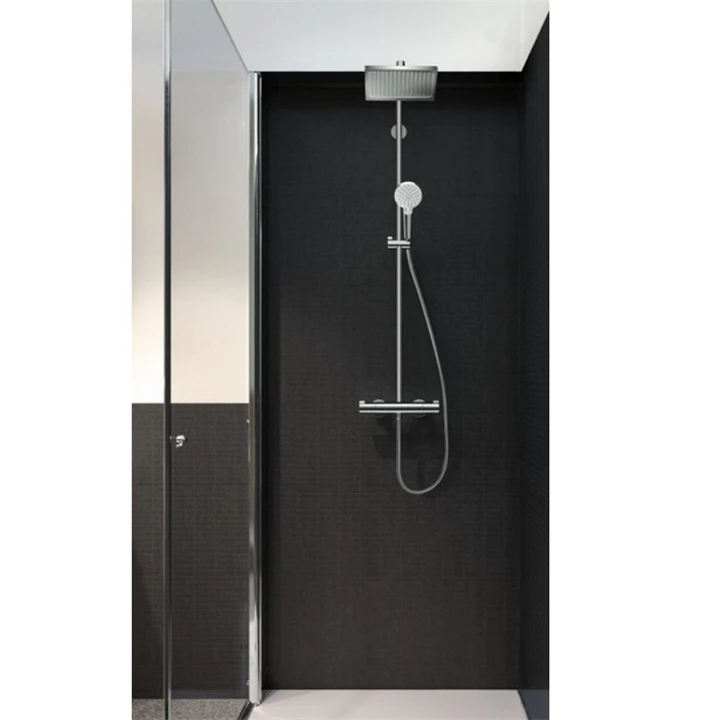 Hansgrohe Crometta E 240 Showerpipe termosztátos csapteleppel, króm 27271000 Hansgrohe Crometta E 240 Showerpipe termosztátos csapteleppel, króm 27271000