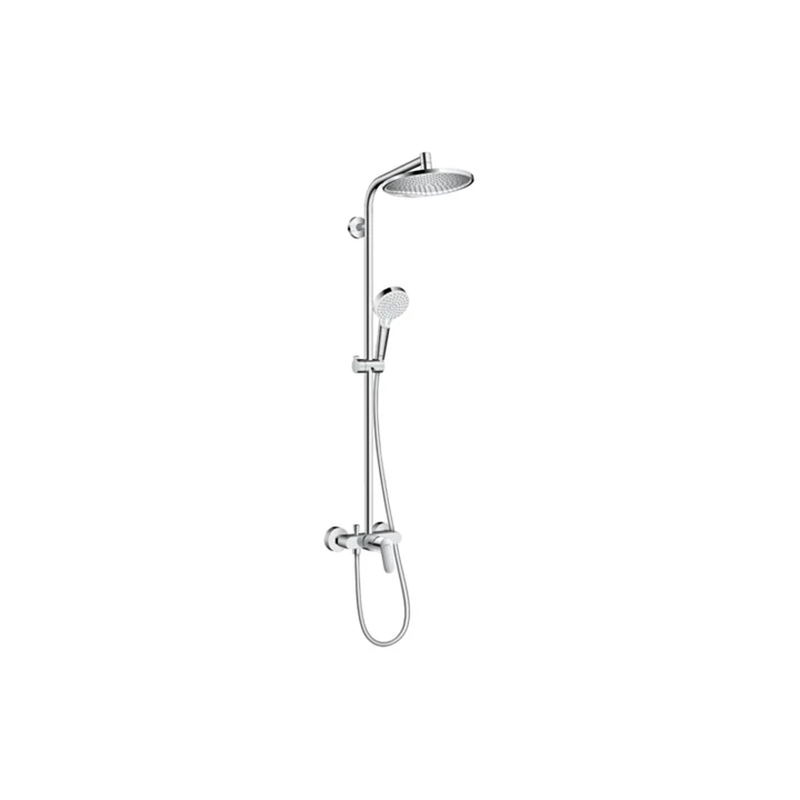 Hansgrohe Crometta S Showerpipe 240 1jet egykaros csapteleppel, króm 27269000 Hansgrohe Crometta S Showerpipe 240 1jet egykaros csapteleppel, króm 27269000