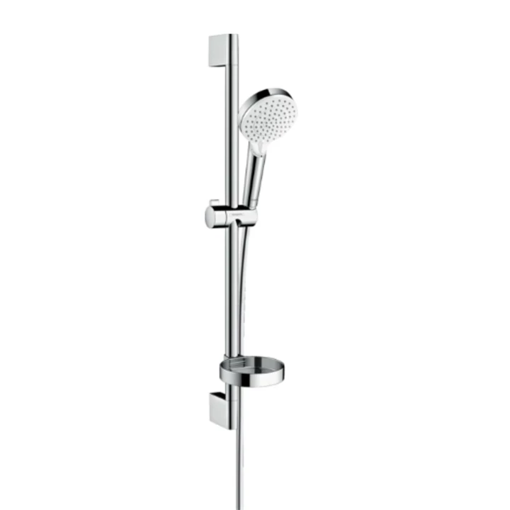 Hansgrohe Crometta Vario Unica szett 650mm Cass., króm/fehér 26553400 Hansgrohe Crometta Vario Unica szett 650mm Cass., króm/fehér 26553400