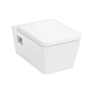 Hansgrohe EluPura Original Q WC-szett , fali rögzítésű WC 540, AquaChannel Flush, fedél Fehér 60208450