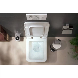 Hansgrohe EluPura Original Q WC-szett , fali rögzítésű WC 540, AquaChannel Flush, fedél Fehér 60208450
