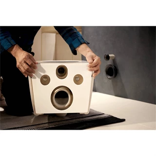 Hansgrohe EluPura Original Q WC-szett , fali rögzítésű WC 540, AquaChannel Flush, fedél Fehér 60208450