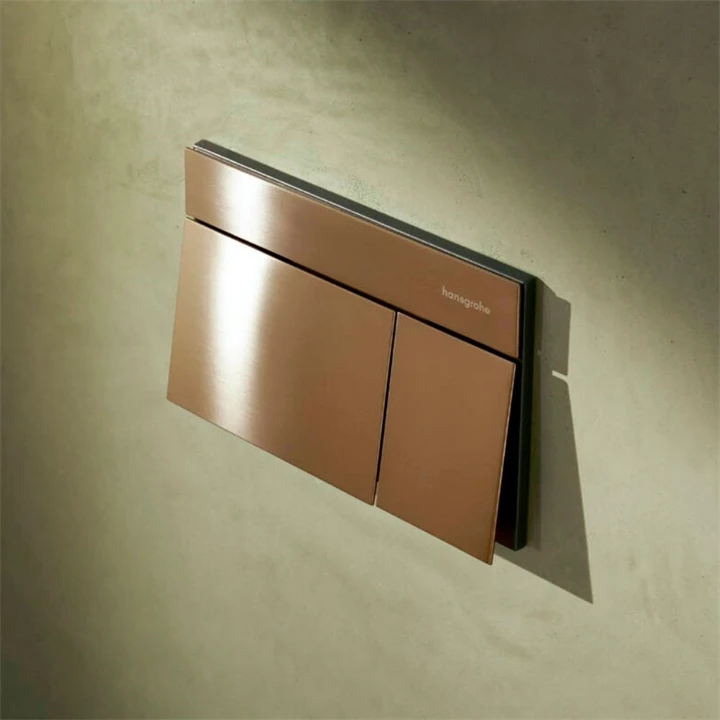 Hansgrohe iFrame Element E nyomólap, dual mennyiség, szálcsiszolt bronz 66003140