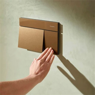 Hansgrohe iFrame Element E nyomólap, dual mennyiség, szálcsiszolt bronz 66003140