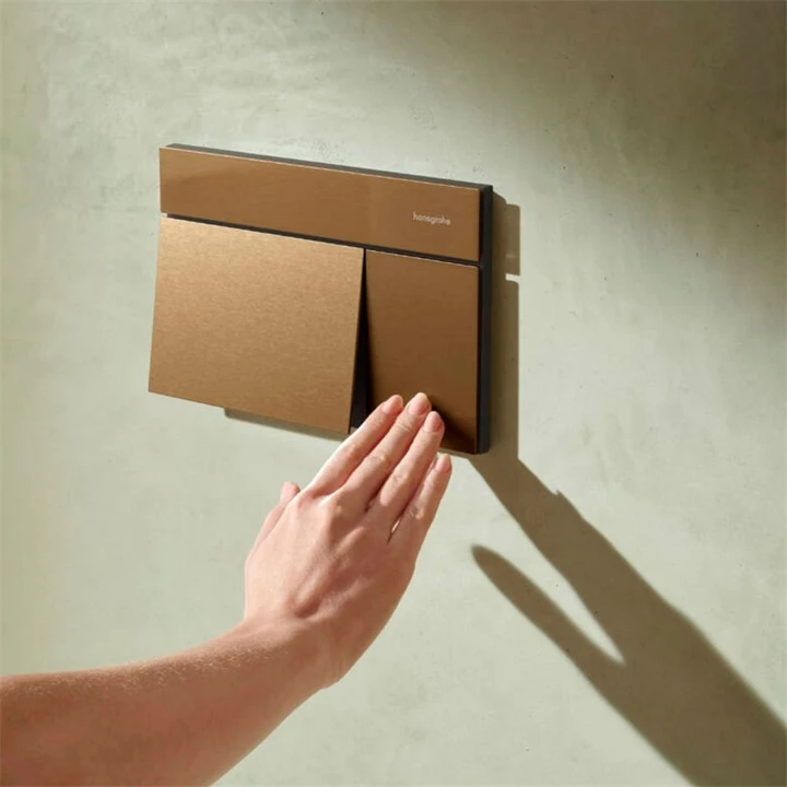 Hansgrohe iFrame Element E nyomólap, dual mennyiség, szálcsiszolt bronz 66003140