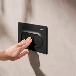 Hansgrohe iFrame Original S nyomólap, dual mennyiség, matt fekete 66002670