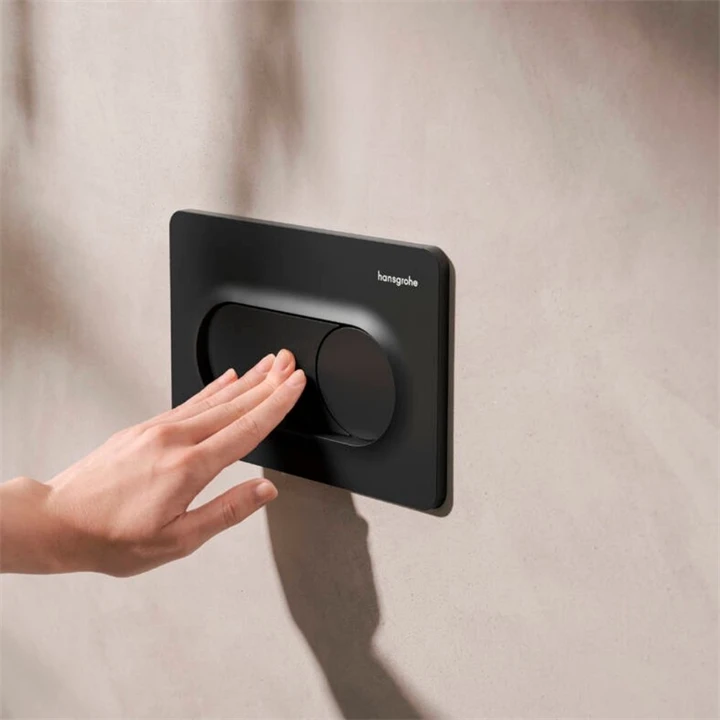 Hansgrohe iFrame Original S nyomólap, dual mennyiség, matt fekete 66002670