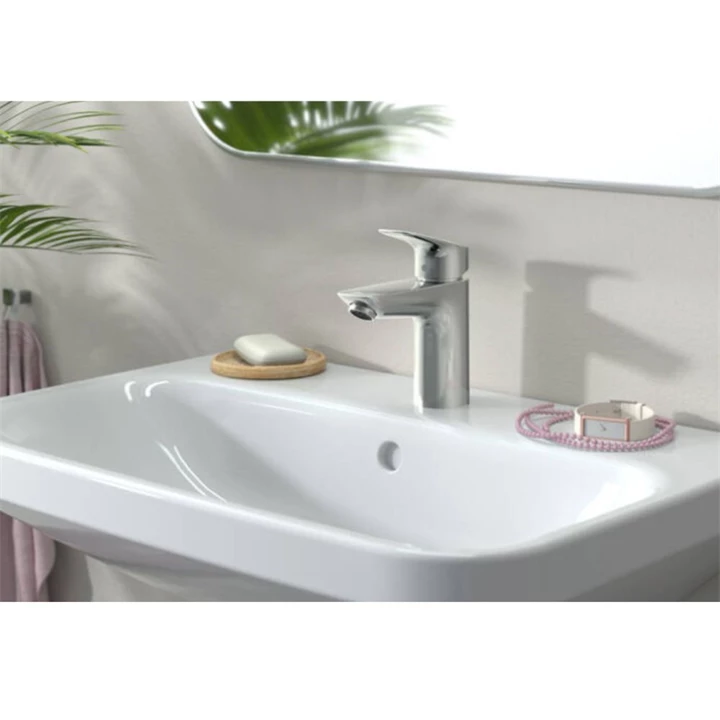 Hansgrohe Logis egykaros mosdócsaptelep 100 lefolyógarnitúra nélkül, króm 71101000 Hansgrohe Logis egykaros mosdócsaptelep 100 lefolyógarnitúra nélkül, króm 71101000