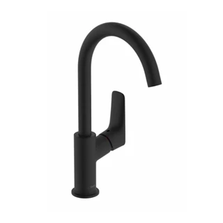 Hansgrohe Logis egykaros magasított mosdócsaptelep, matt fekete 71130670