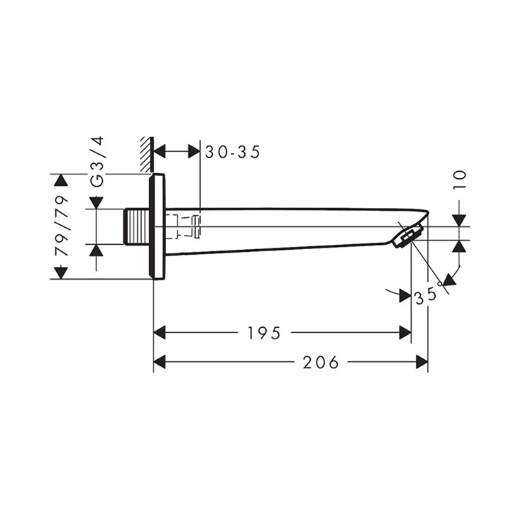 Hansgrohe Logis kádtöltő 71410000