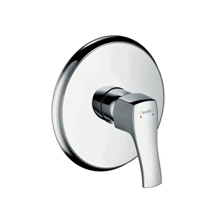 Hansgrohe Metris Classic egykaros, falsík alatti zuhanycsaptelep színkészlet, króm 31676000