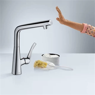 Hansgrohe Metris Select egykaros konyhai csaptelep, króm 14883000