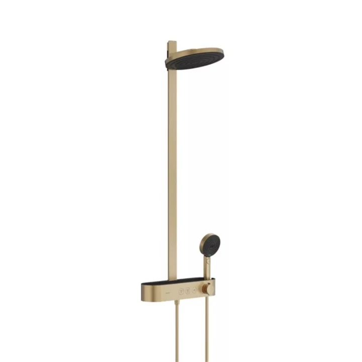 Hansgrohe Pulsify Showerpipe 260, 2 jet EcoSmart, és ShowerTablet Select 400, szálcsiszolt bronz 24241140 Hansgrohe Pulsify Showerpipe 260, 2 jet EcoSmart, és ShowerTablet Select 400, szálcsiszolt bronz 24241140