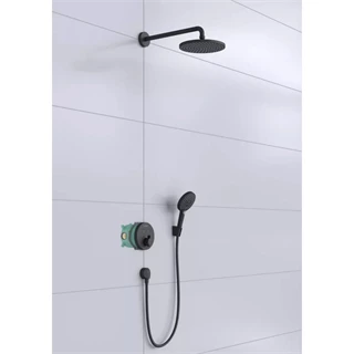 Hansgrohe Raindance S Zuhanyrendszer 240, 1 jet PowderRain és Shower Select S matt fekete 27959670 Hansgrohe Raindance S Zuhanyrendszer 240, 1 jet PowderRain és Shower Select S matt fekete 27959670