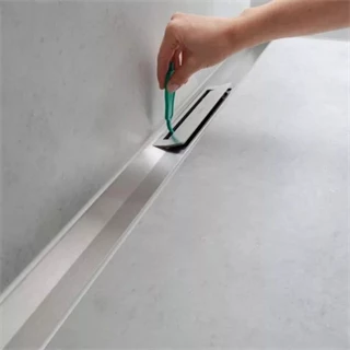 Hansgrohe RainDrain Flex oldalfal mellé zuhanylefolyó 100 cm, vágható, polírozott arany hatású 56053990