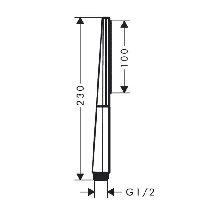 Hansgrohe Rainfinity keskeny kézizuhany 100 1jet, króm 26866000 Hansgrohe Rainfinity keskeny kézizuhany 100 1jet, króm 26866000