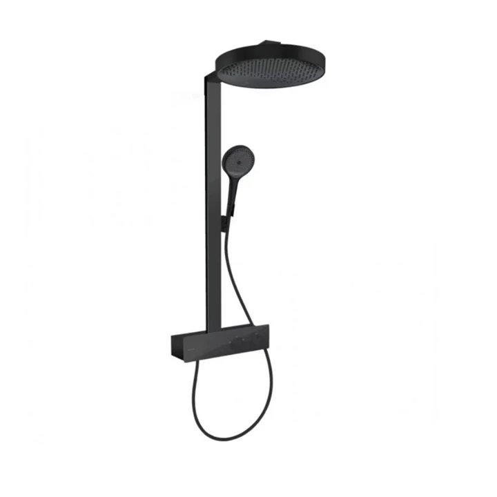 Hansgrohe Rainfinity Showerpipe 360 1jet zuhanyrendszer, matt fekete 26853670 Hansgrohe Rainfinity Showerpipe 360 1jet zuhanyrendszer, matt fekete 26853670