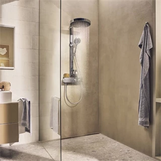 Hansgrohe Rainfinity Showerpipe 360 1jet zuhanyrendszer, króm 26853000 Hansgrohe Rainfinity Showerpipe 360 1jet zuhanyrendszer, króm 26853000