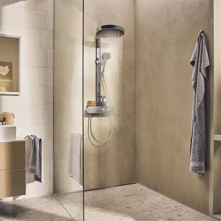 Hansgrohe Rainfinity Showerpipe 360 1jet zuhanyrendszer, króm 26853000 Hansgrohe Rainfinity Showerpipe 360 1jet zuhanyrendszer, króm 26853000