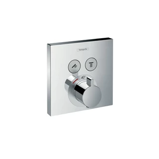Hansgrohe ShowerSelect termosztát 2 fogyasztóhoz falsík alatti szereléshez 15763000 Hansgrohe ShowerSelect termosztát 2 fogyasztóhoz falsík alatti szereléshez 15763000