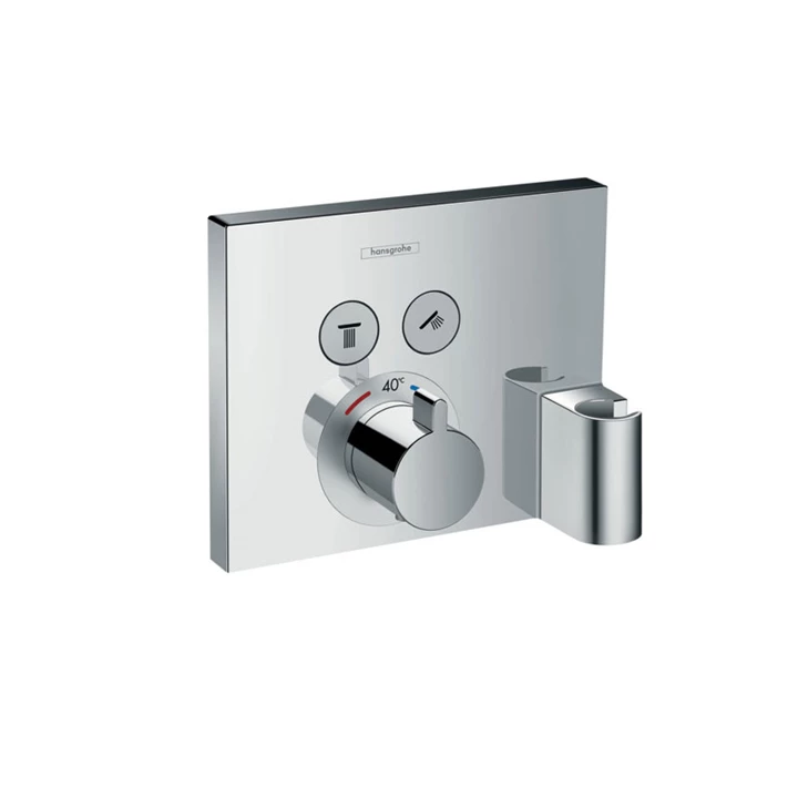 Hansgrohe Shower Select falsík alatti, termosztátos színkészlet 2 fogyasztóhoz fixfittel és power szettel 15765000 Hansgrohe Shower Select falsík alatti, termosztátos színkészlet 2 fogyasztóhoz fixfittel és power szettel 15765000