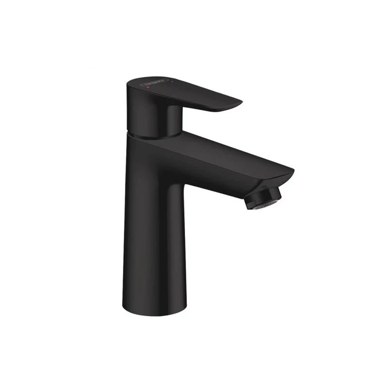 Hansgrohe Talis E egykaros mosdócsaptelep 110 lefolyógarnitúra nélkül, matt fekete 71712670 Hansgrohe Talis E egykaros mosdócsaptelep 110 lefolyógarnitúra nélkül, matt fekete 71712670