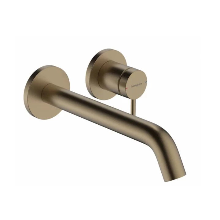 Hansgrohe Tecturis S egykaros falsík alatti mosdócsaptelep, 22.5cm-es kifolyóval, szálcsiszolt bronz 73351140