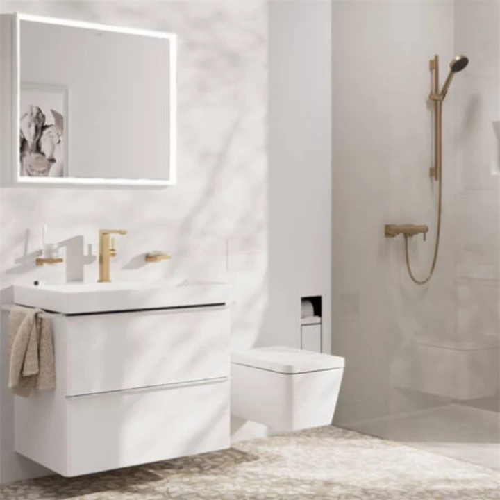 Hansgrohe Unica’S Puro zuhanyrúd 0,65 m, szálcsiszolt bronz 28632140