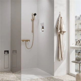 Hansgrohe Unica’S Puro zuhanyrúd 0,65 m, szálcsiszolt bronz 28632140