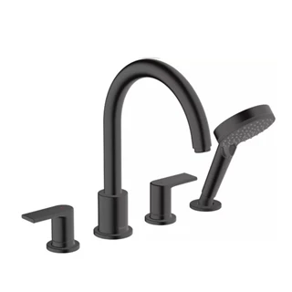 Hansgrohe Vernis Blend peremre szerelhető kádcsaptelep matt fekete 71456670 Hansgrohe Vernis Blend peremre szerelhető kádcsaptelep matt fekete 71456670