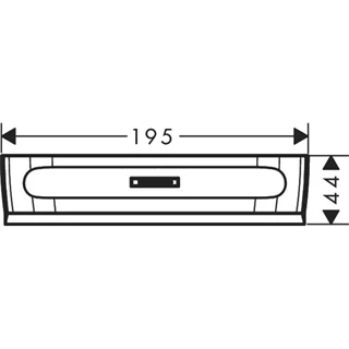 Hansgrohe WallStoris vízlehúzó, matt fekete 27916670