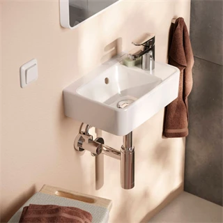 Hansgrohe Xanuia Q Kézmosó 360/250, csapfurattal és túlfolyóval, fehér 60129450